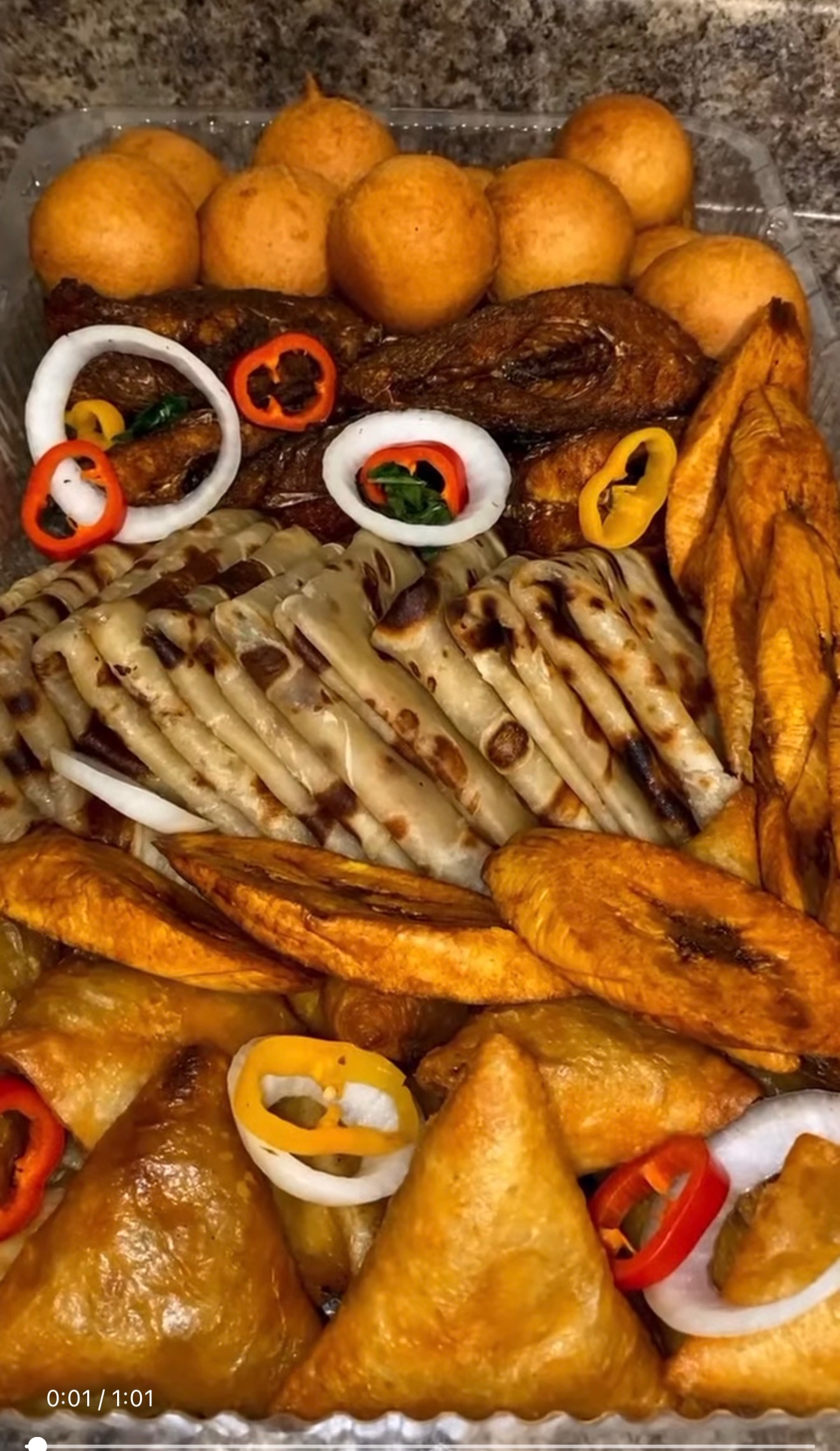 Dilain Spices food tray